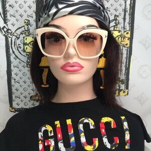 NEW Tom Ford Chantalle TF944 25T Women’s Sunglasses – Ivory / Gradient Pink